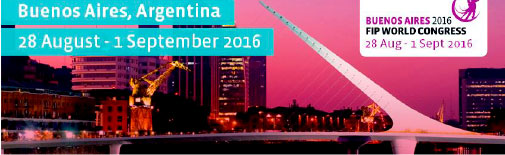¡INVITACIÓN DEL FFA!: 76º CONGRESO MUNDIAL DE FARMACIA de FIP 2016 – Buenos Aires
